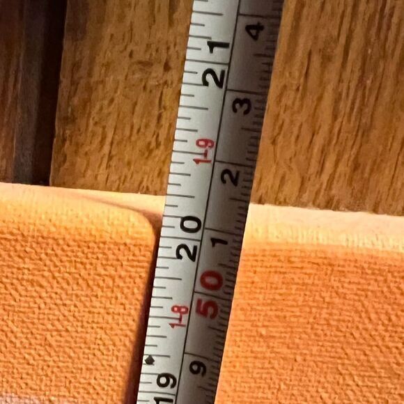 Canvas Cross Heart Design Hanging Wall Decoration Size 16” W x 20” H‎ Orange Red - Picture 3 of 3